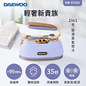 【DAEWOO 韓國大宇】 2in1平/掛燙蒸氣熨斗 DW-ST001 繽紛紫