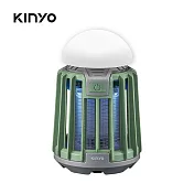 【KINYO】 USB防水照明捕蚊燈|LED電擊式|防水|戶外必備 KL-6053 綠色