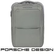 【Porsche Design 保時捷】限量3折 德國頂級小牛皮旅行後背包 全新專櫃展示品 (灰色 OLE1614GRY)