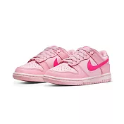 Nike Dunk Low Triple Pink 頑皮豹粉 大童 女鞋 休閒鞋 DH9765-600  22.5 頑皮豹粉