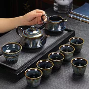 【TEA Dream】日式窯變俐落質感茶具套組 (父親節禮物 泡茶工具)