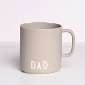 DESIGN LETTERS 雷雕文字骨瓷馬克杯350ml 冷灰DAD