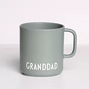 DESIGN LETTERS 雷雕文字骨瓷馬克杯350ml 灰綠GRANDDAD