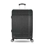 DF travel -摩納哥ABS系列 安全萬用密碼鎖360度雙排靜音飛機輪 28吋行李箱-共3色 黑色