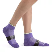 【紐西蘭Icebreaker 】女 短筒薄毛圈多功能運動襪-紫/咖啡/薄荷綠 M