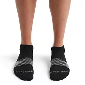 【紐西蘭Icebreaker 】女 薄毛圈多功能運動踝襪-黑/炭灰 M