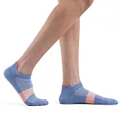 【紐西蘭Icebreaker 】女 薄毛圈多功能運動踝襪-水藍/珊瑚橘/粉橘 M
