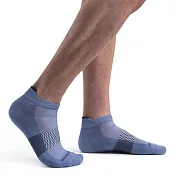 【紐西蘭Icebreaker 】男 薄毛圈多功能運動踝襪-水藍/藍 L