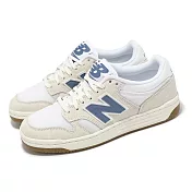 New Balance 休閒鞋 480 男鞋 女鞋 海鹽 白 藍 復古 膠底 情侶鞋 NB BB480LLA-D