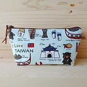 《布風手作》寬底大筆袋_台灣特色
