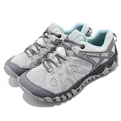 Merrell 戶外鞋 All Out Blaze Aero Sport 女鞋 灰 綠 防潑水 黃金大底 越野 ML12724