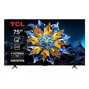 TCL 75型 4K QLED PRO Google TV 量子智能連網液晶顯示器 75C655 PRO-含基本安裝 樓層費跨區費另計 黑