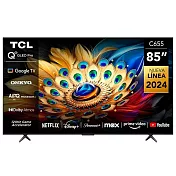 TCL 85型 4K QLED PRO Google TV 量子智能連網液晶顯示器 85C655 PRO-含基本安裝 樓層費跨區費另計 黑