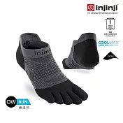 Injinji Run吸排五趾隱形襪FX S 黑色