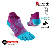 injinji 女 Ultra Run終極系列五趾隱形襪 M-L 果醬紫