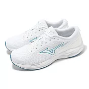 Mizuno 慢跑鞋 Wave Revolt 3 男鞋 女鞋 白 藍 入門款 緩衝 運動鞋 美津濃 J1GC2314-71