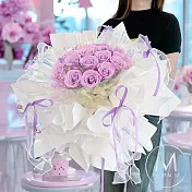 【Floral M】炫彩夏戀蕾絲風香水玫瑰巨型花束