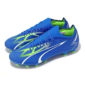 Puma 足球鞋 Ultra Match FG/AG 男鞋 藍 輕量 抓地 草皮 運動鞋 10734703