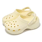 Crocs 洞洞鞋 Classic Platform Clog W 女鞋 奶油黃 經典雲朵克駱格 厚底 卡駱馳 20675076O