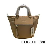 【Cerruti 1881】限量2折 義大利頂級手提包側背包 全新專櫃展示品(奶白色 CEBA06433N)