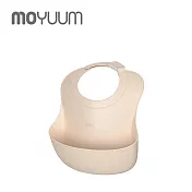 MOYUUM 韓國 白金矽膠 寬口立體圍兜 -  珊瑚粉