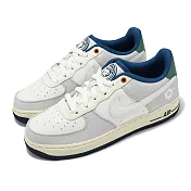 Nike 休閒鞋 Air Force 1 LV8 GS 大童 女鞋 灰白 紫外線變色 小花 AF1 HM3721-111