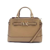 MICHAEL KORS 素面皮革三層兩用包 卡其