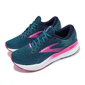 Brooks 慢跑鞋 Ghost 16 GTX 女鞋 藍 粉 防水 緩衝 魔鬼系列 氮氣中底 運動鞋 1204191B422