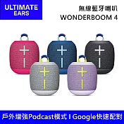 Ultimate Ears 羅技 UE WONDERBOOM 4 防水防塵便攜藍芽喇叭 第四代 臺灣公司貨 質感灰