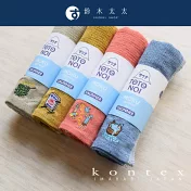 【日本愛媛 KONTEX】SAUNNER MOKU 薄輕長精繡桑拿毛巾  (深海藍) | 鈴木太太公司貨