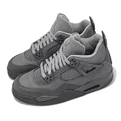 Nike 休閒鞋 Air Jordan 4 Retro SE GS 大童 女鞋 灰 Wet Cement 4代 HM8965-001