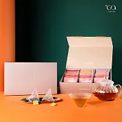 CASS TEA 繽紛茶饗禮盒(三角立體茶包18入 附提袋)