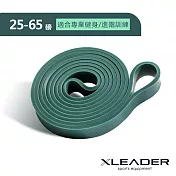 【Leader X】多功能訓練環狀彈力帶 伸展輔助健身阻力帶 墨綠(25-65磅)