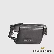 【BRAUN BUFFEL 德國小金牛】台灣總代理 韋斯 腰胸包-黑色/BF515-06-BK