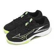 Mizuno 排球鞋 Thunder Blade Z 男鞋 黑綠 入門款 室內運動 羽排鞋 美津濃 V1GA2370-12