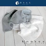 【日本愛媛 KONTEX】SOF 今治水玉點點無撚紗質柔膚毛巾 (淺灰) | 鈴木太太公司貨