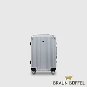 【BRAUN BUFFEL 德國小金牛】台灣總代理 伊斯瑪 20吋行李箱-銀色/BFL01-81-SV