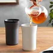 【KYOCERA】日本京瓷陶瓷塗層附蓋保溫杯/隨行杯 350ml-2色任選(原廠總代理) 白色