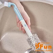 【iSFun】一刷兩用*廚房浴室水槽縫隙雙頭可拆卸死角清潔刷
