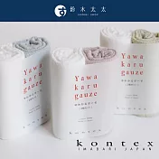 【日本愛媛 KONTEX】輕柔便攜萬用紗布巾2入組 (粉x白)