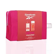 Reebok 清新活力女性淡香水經典限量手拿盥洗包組 (MOVE)-代理商公司貨