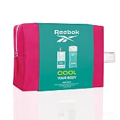 Reebok 清新水能量女性淡香水經典限量手拿盥洗包組 (COOL)-代理商公司貨