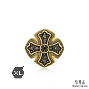 【點睛品】Charme XL 信勇前行 黃金黑鑽石串珠