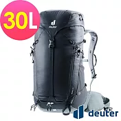 【deuter 德國】TRAIL 30L 輕量拔熱透氣背包/登山背包3440724- 黑