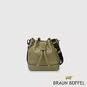 【BRAUN BUFFEL 德國小金牛】台灣總代理 嘉布莉 小水桶包-海藻綠/BF838-31-SP