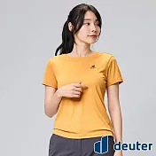 【deuter 德國】女款吸濕排汗輕薄短袖T恤DE-T2402W*- S 棕黃