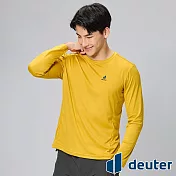 【deuter 德國】男款長袖吸濕排汗T恤DE-T2403M*- M 薑黃