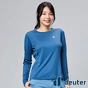 【deuter 德國】女款長袖吸濕排汗T恤DE-T2404W*- XL 藍