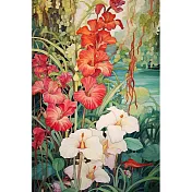 【LAVOD 線上藝廊】藝術微噴油畫 40X60CM 無框畫+實木-黑木色 植物油畫 藝術掛畫 | 書房掛畫 南島花園1