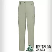 【ATUNAS 歐都納】女款彈性休閒長褲A1PA2407W- XL 灰綠